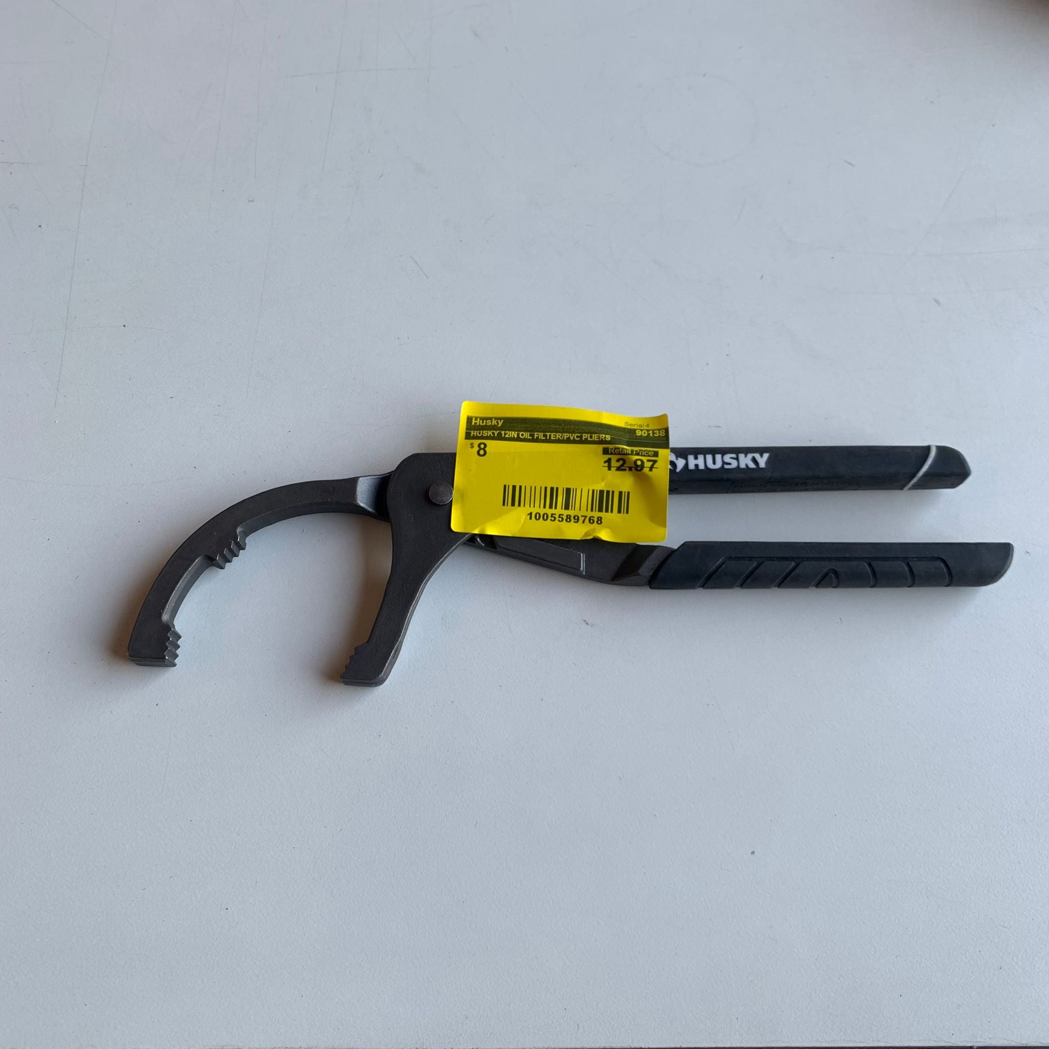 HUSKY 12IN OIL FILTER/PVC PLIERS (90138) HUSKY 12IN OIL FILTER/PVC PLIERS (90138)